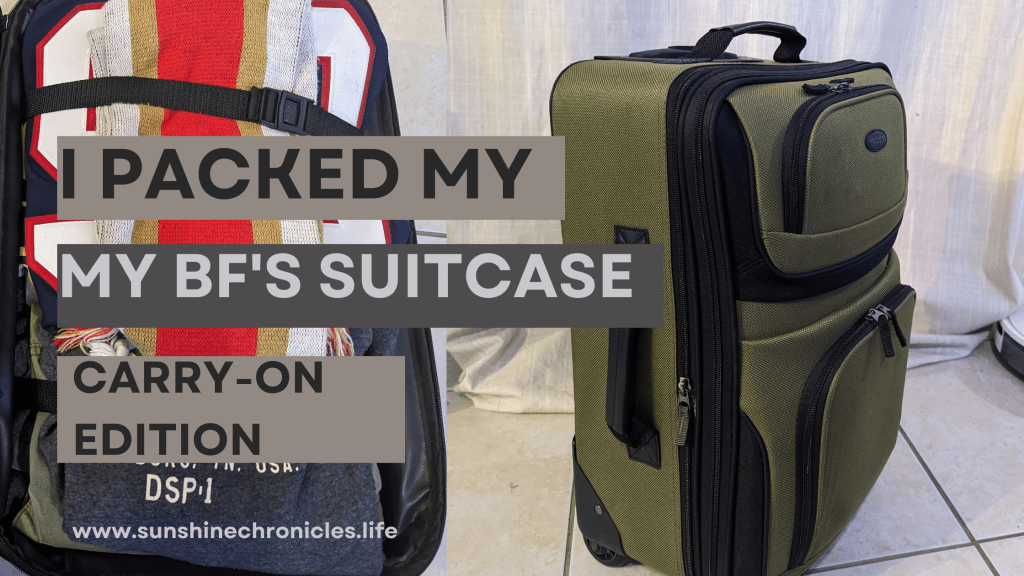 I packed my boyfriend’s suitcase for a 5 day trip: CARRY ON&nbsp;EDITION